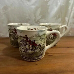 Vintage Set of 3  Johnson Bros Tally Ho Collection – 1960s